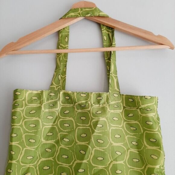 CROCS Foldable Tote Purse Light Shopper Bag Green - Picture 9 of 12